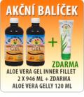 ALOE VERA GEL INNER FILLET 2 x 946 ML + ZDARMA ALOE VERA GELLY 120 ML