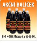 AK�N� BAL��EK BIO NONI ���VA (D�US) 6 X 1000 ML SE SLEVOU 6 X 200 K�
