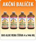 AK�N� BAL��EK BIO ALOE VERA ���VA AKCE 4x339 K� (4x946ML) Organic Aloe Vera Juice