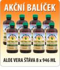 5 + 1 ks ZDARMA ALOE VERA GEL 946 ML + ZDARMA 120 ML AloeVera Gelly 99% 